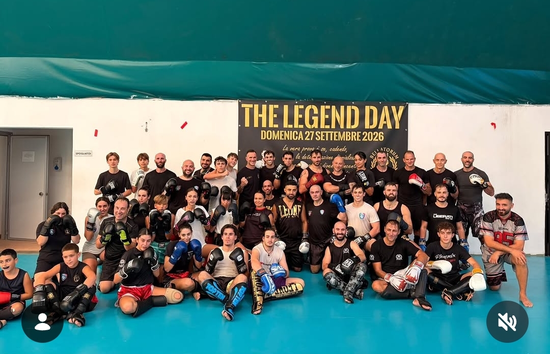 Il gruppo di atleti della Bellatorum Gym al Legend Day